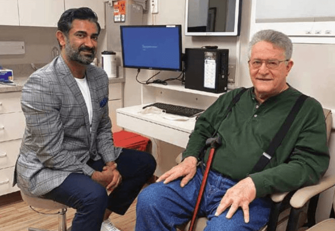 Dr. Koneru and patient Jim Wenger 